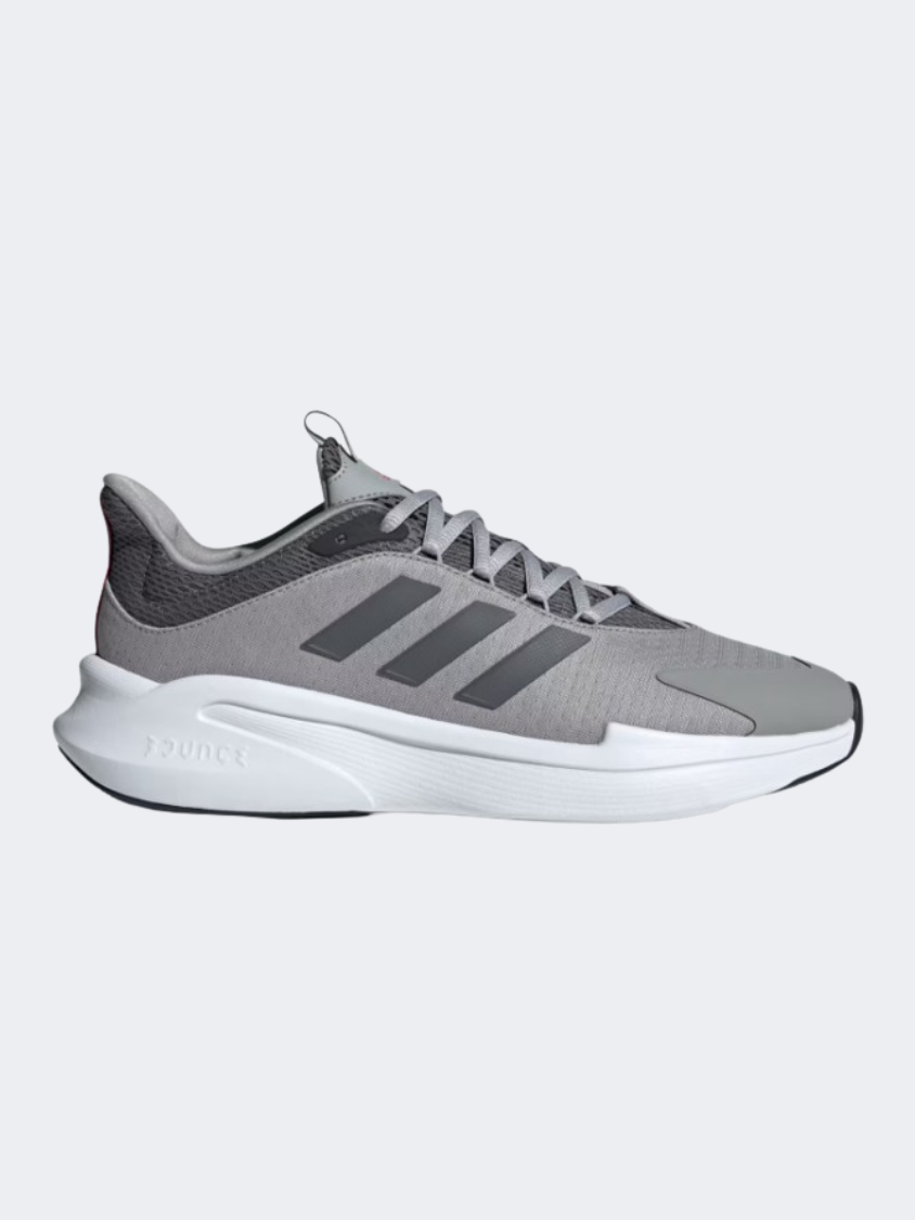 Adidas Alphabounce Plus Men Sportswear Shoes Grey/Better Scarlet – Mike  Sport Iraq