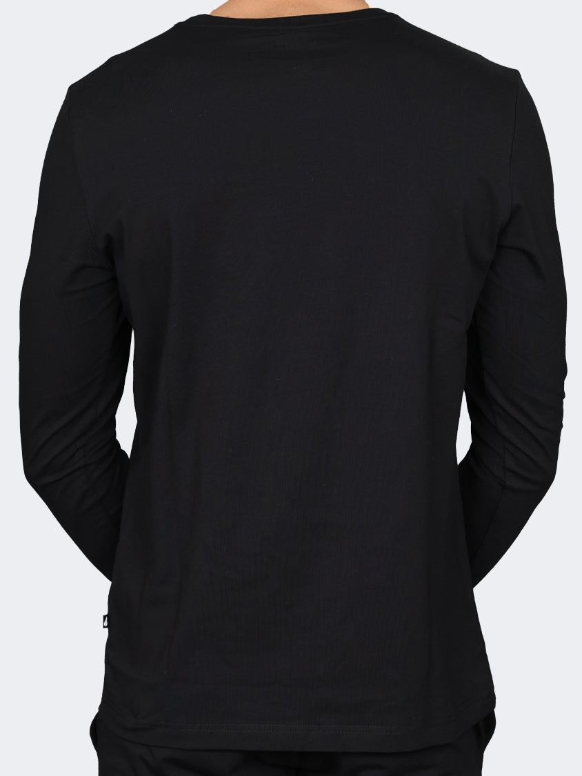Oil And Gaz Classic Men Lifestyle R.Neck Long Sleeve Black