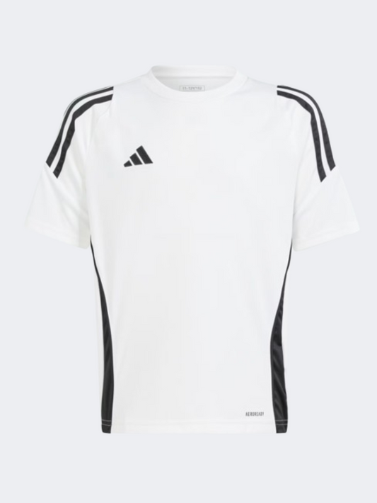 Adidas Tiro 24 Kids Unisex Football T-Shirt White/Black
