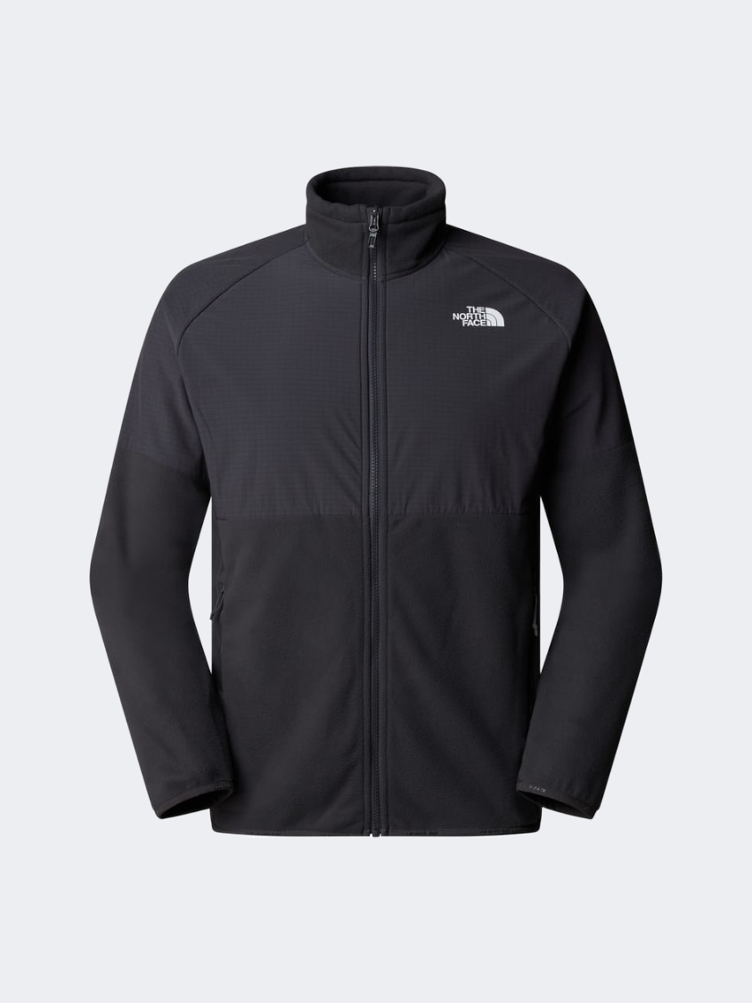 The North Face Glacier Heavyweight Full Zip Men Hiking Fleece Asphalt Grey