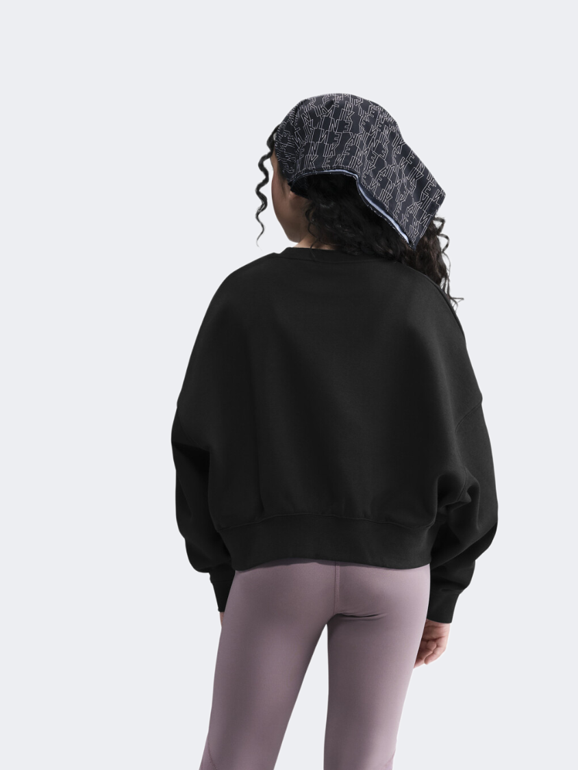 نايك سبورتسوير نساء Lifestyle سويتشيرت أسود/فضي