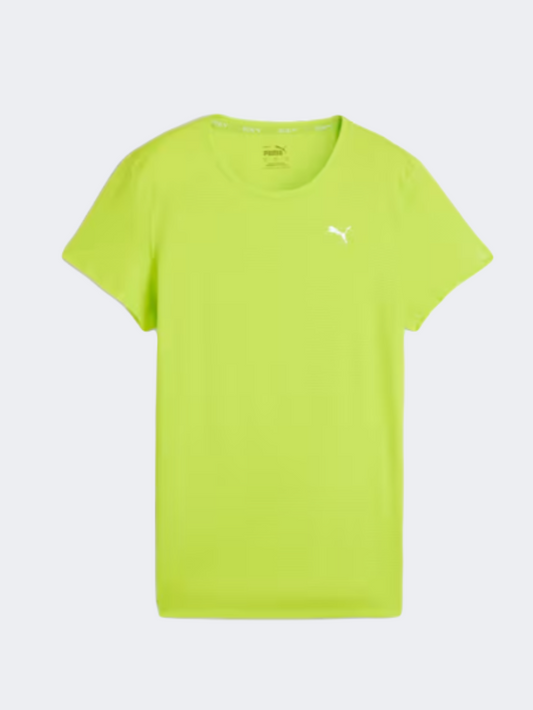 Puma Run Favorite Velocity Women Running T-Shirt Lime Pow