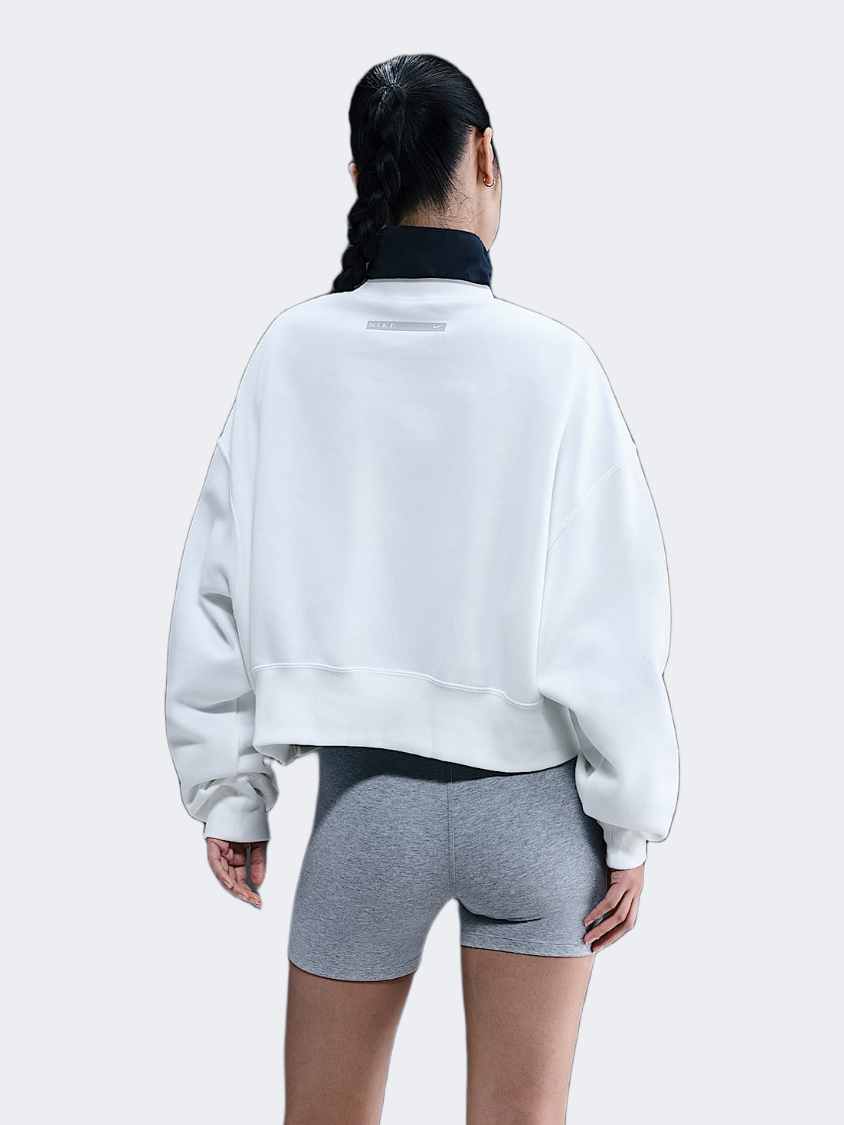 نايك سبورتسوير فينيكس فليس نساء Lifestyle بأكمام طويلة أبيض