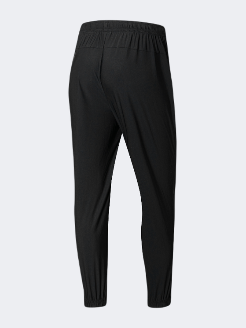 Erke Knitted Cropped Men Running Pant Black