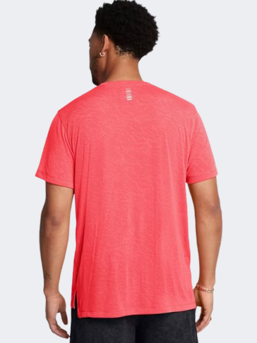 Under Armour Launch Camo Men Running T-Shirt Racer Red/Reflective
