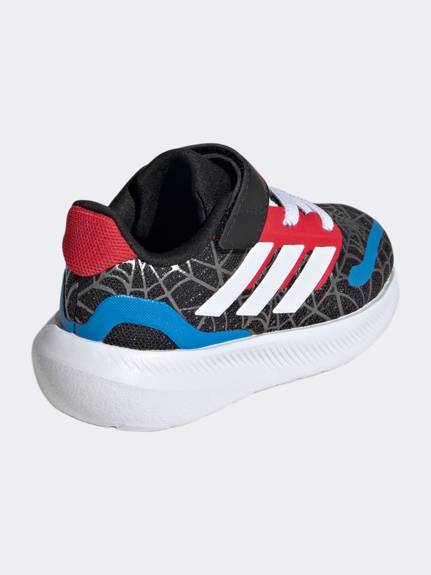 Adidas Marvel Spider-Man Runfalcon Infant-Boys Sportswear Shoes Black/White/Ruby