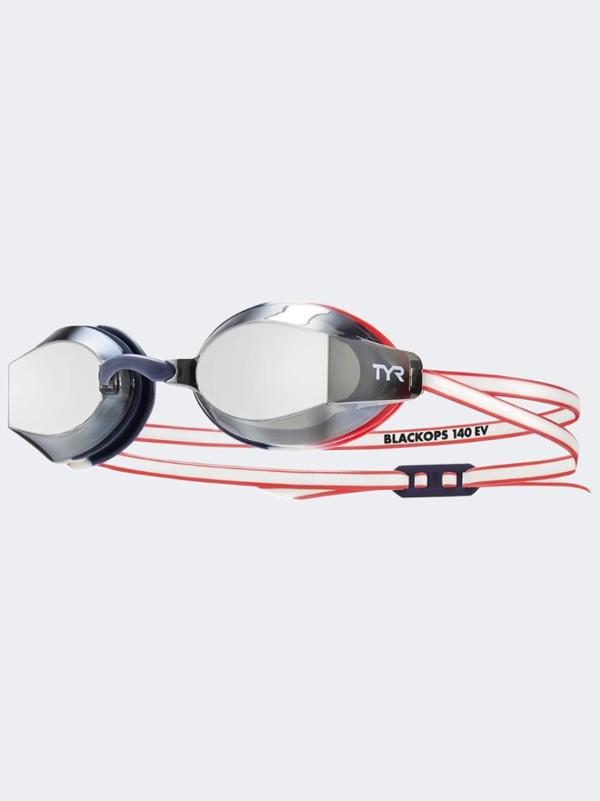 Tyr Blackops140Ev Women Mirrored Usa Swim Goggles Grey/Red