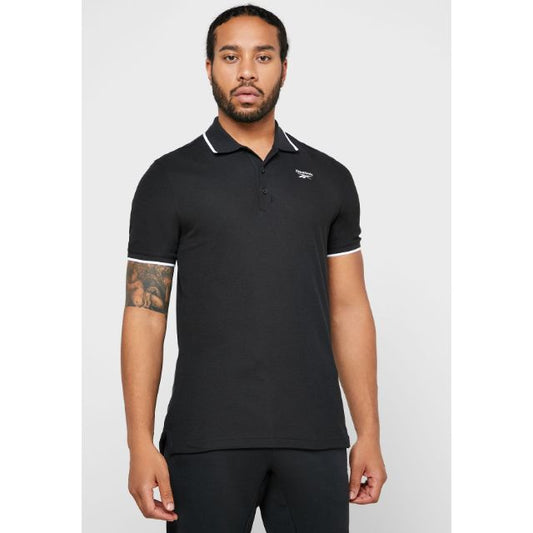 Reebok Essentials Men Training Polo Short Sleeve Black
