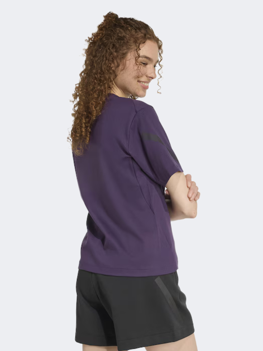 Adidas Z.N.E. Women Sportswear T-Shirt Aurora Plum