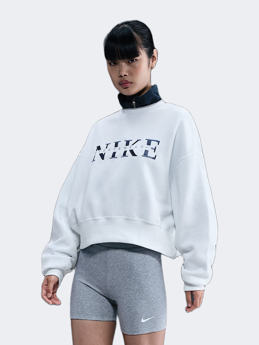 نايك سبورتسوير فينيكس فليس نساء Lifestyle بأكمام طويلة أبيض