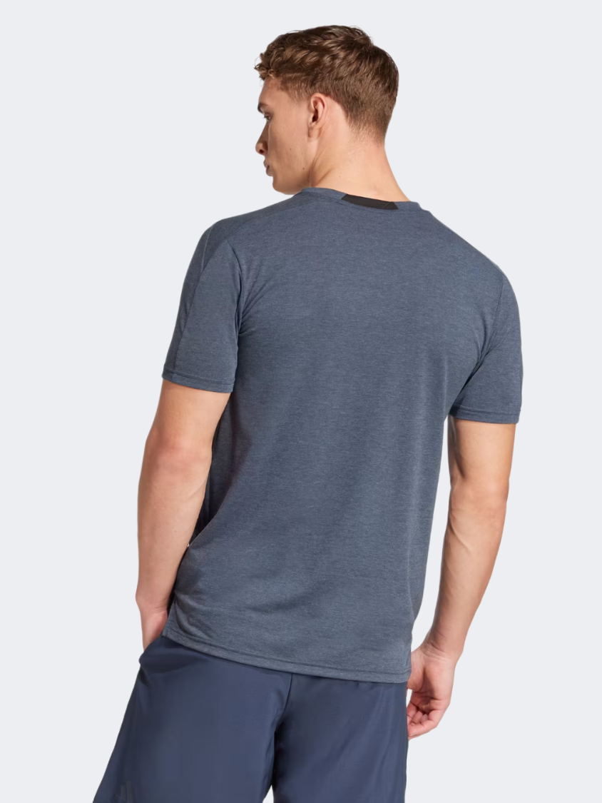 Adidas D4T 3 Stripes Men Training T-Shirt Aurora Ink