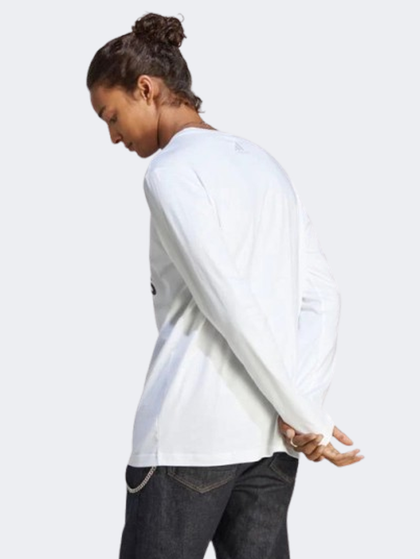 Adidas Essentials Men Sportswear Long Sleeve White/Black
