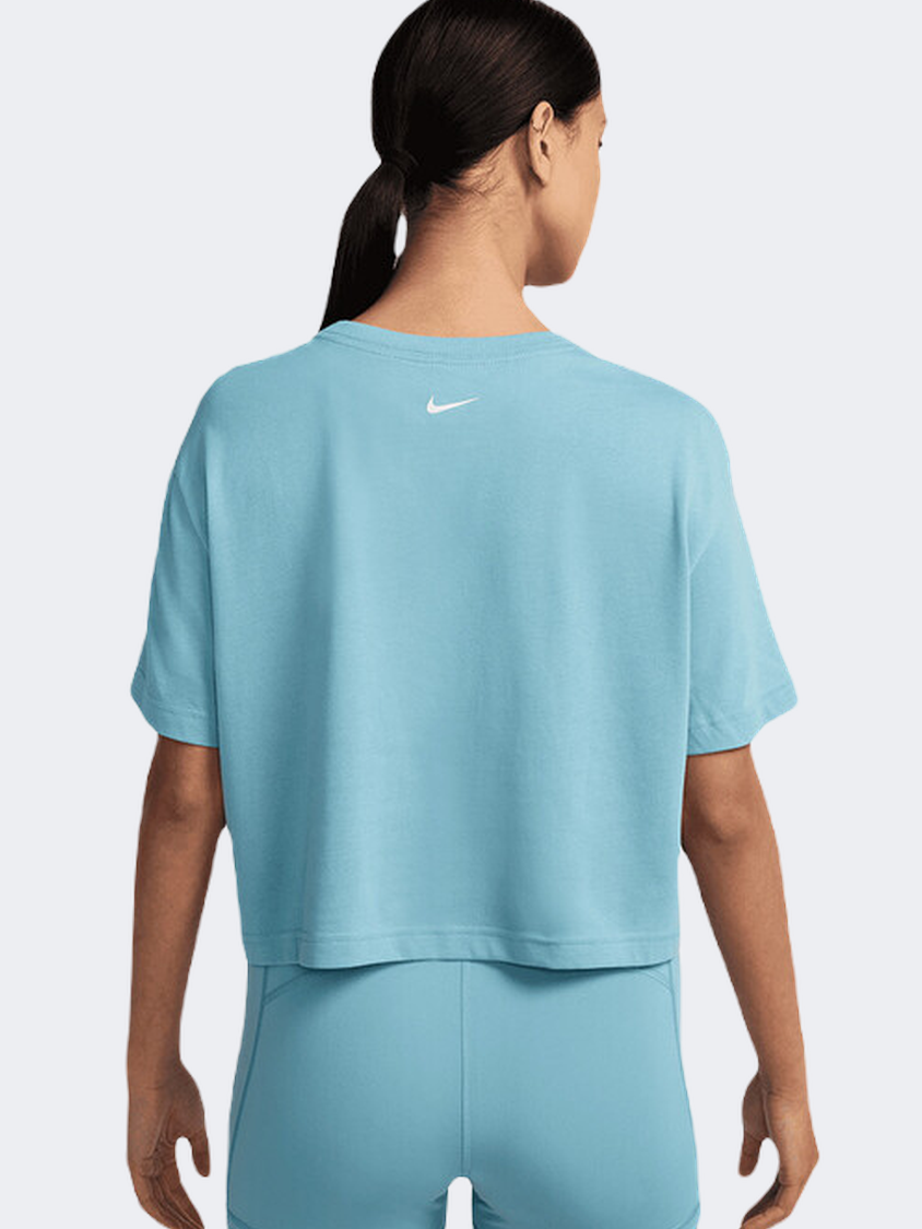 Nike Pro Fa24 Women Training T-Shirt Denim Turquoise