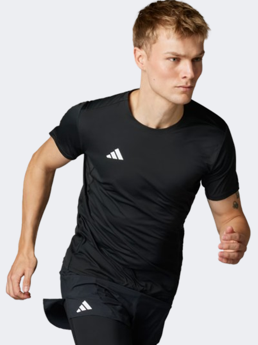 Adidas Adizero Essentials Men Running T-Shirt Black