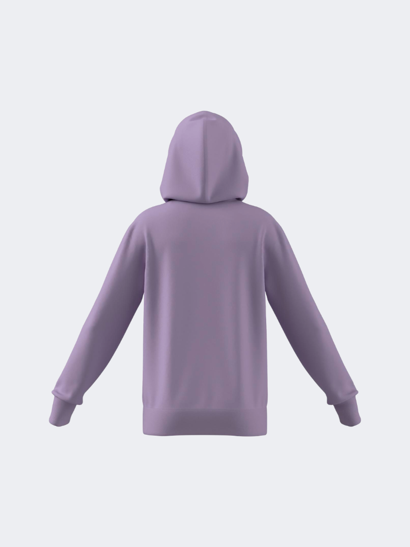 Adidas Jg Glam Kids-Girls Sportswear Hoody Powder Plum
