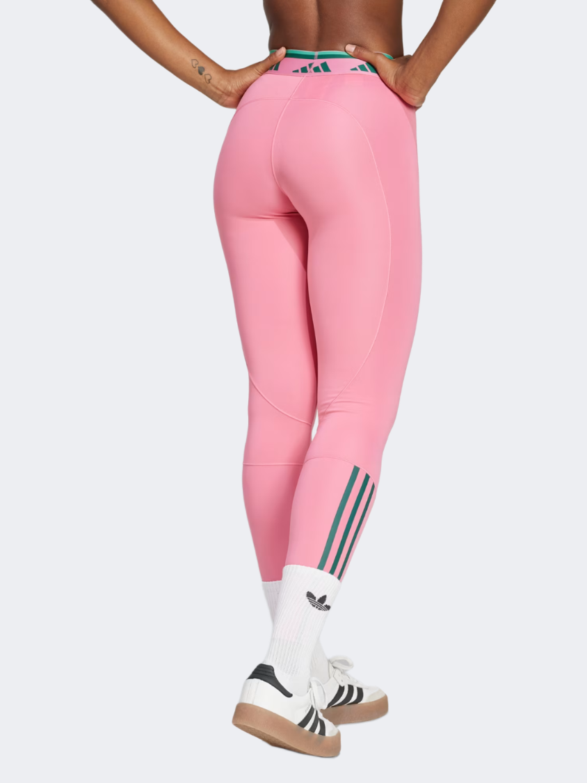 Adidas Hyperglam Full-Length Color Pop Women Training Tight Pink Fusion/Green