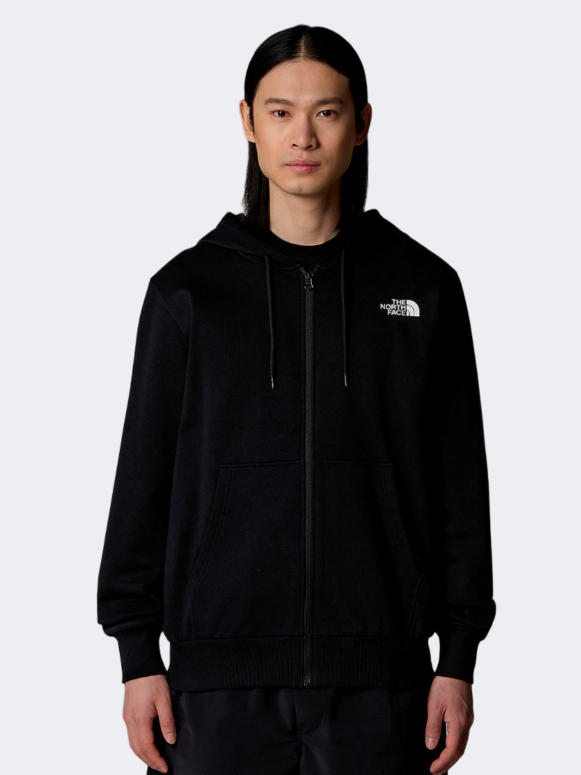 The North Face سترة هودي بسيطة للرجال أسود