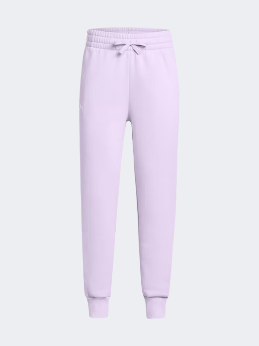Under Armour Rival Fleece Girls Training Pant Salt Purple/White