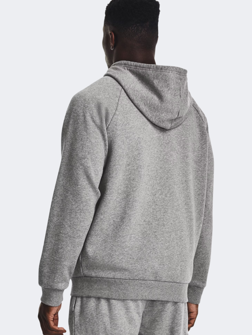 Under Armour Rival Fleece Full Zip Men Lifestyle Hoody Castlerock/White