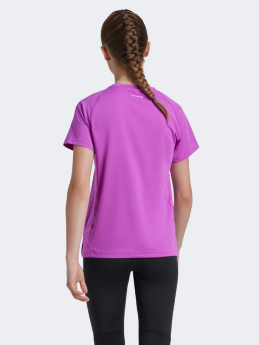 Adidas Girls Sportswear T-Shirt Purple Burst/Silver
