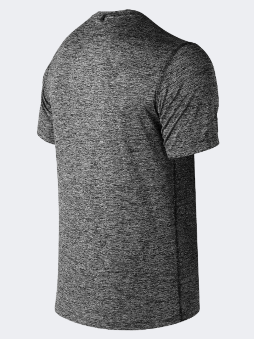 New Balance Core Heathered Men Performance T-Shirt Black Heather
