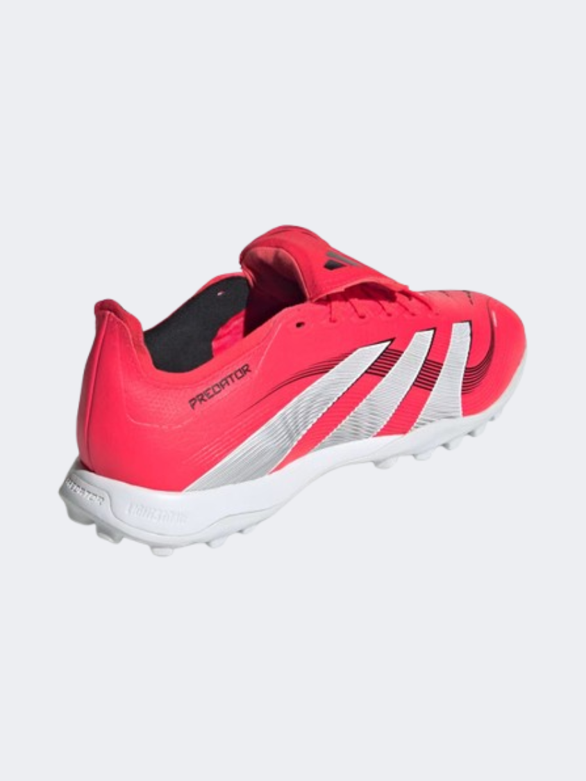 حذاء كرة القدم للرجال Adidas Predator League بلسان قابل للطي أحمر/أبيض/أسود