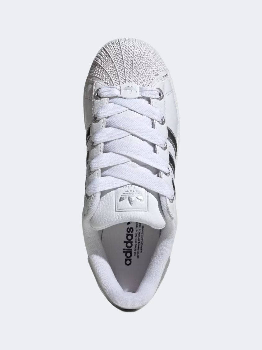 أحذية Adidas Superstar Ii نسائية Originals أبيض/فضي/أسود