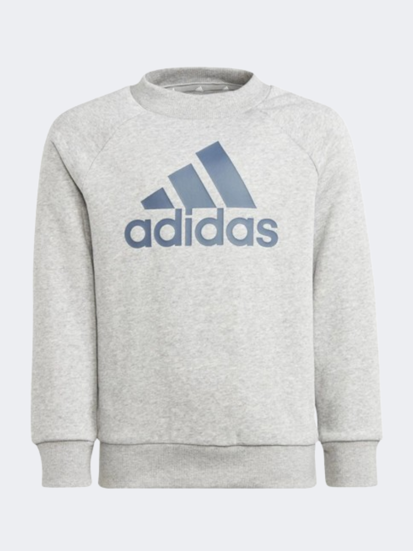 Adidas Badge Of Sports Little Boys Sportswear Suit Grey/Preloved Ink