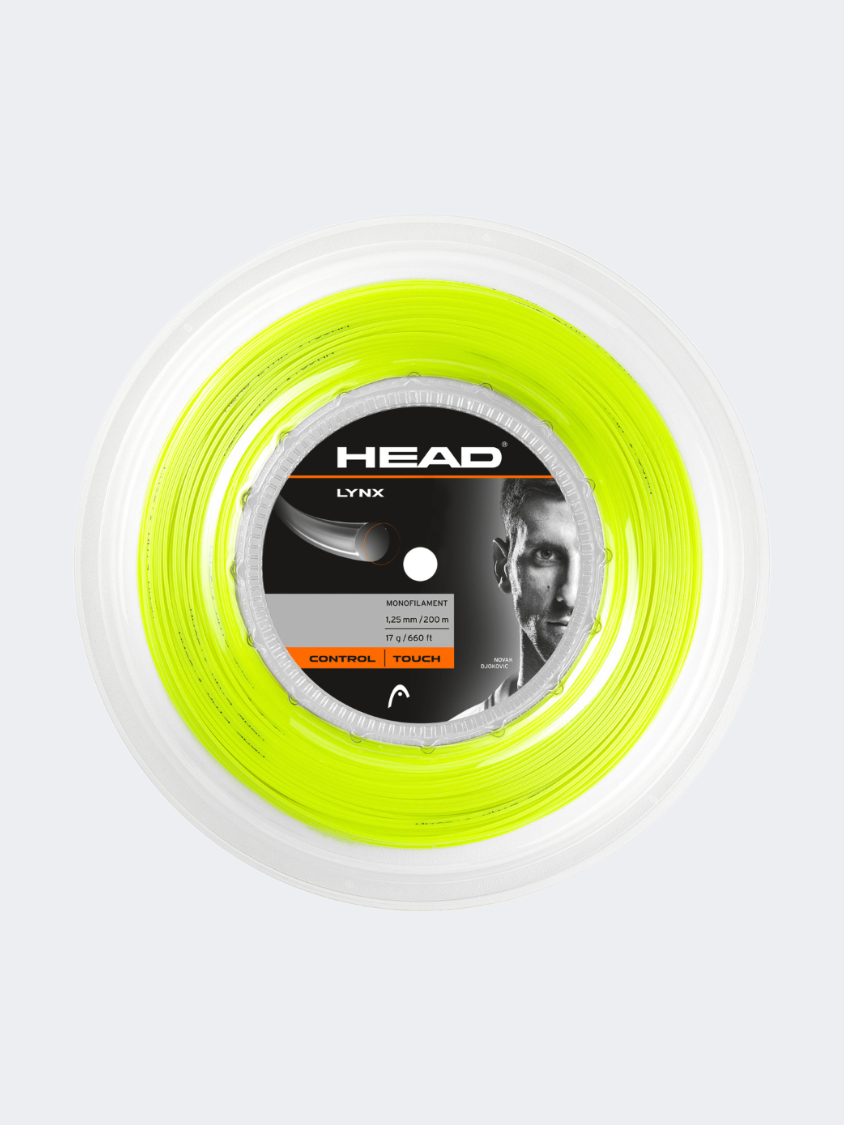 Head Lynx Reel 200 M 17 Unisex Tennis Strings Yellow
