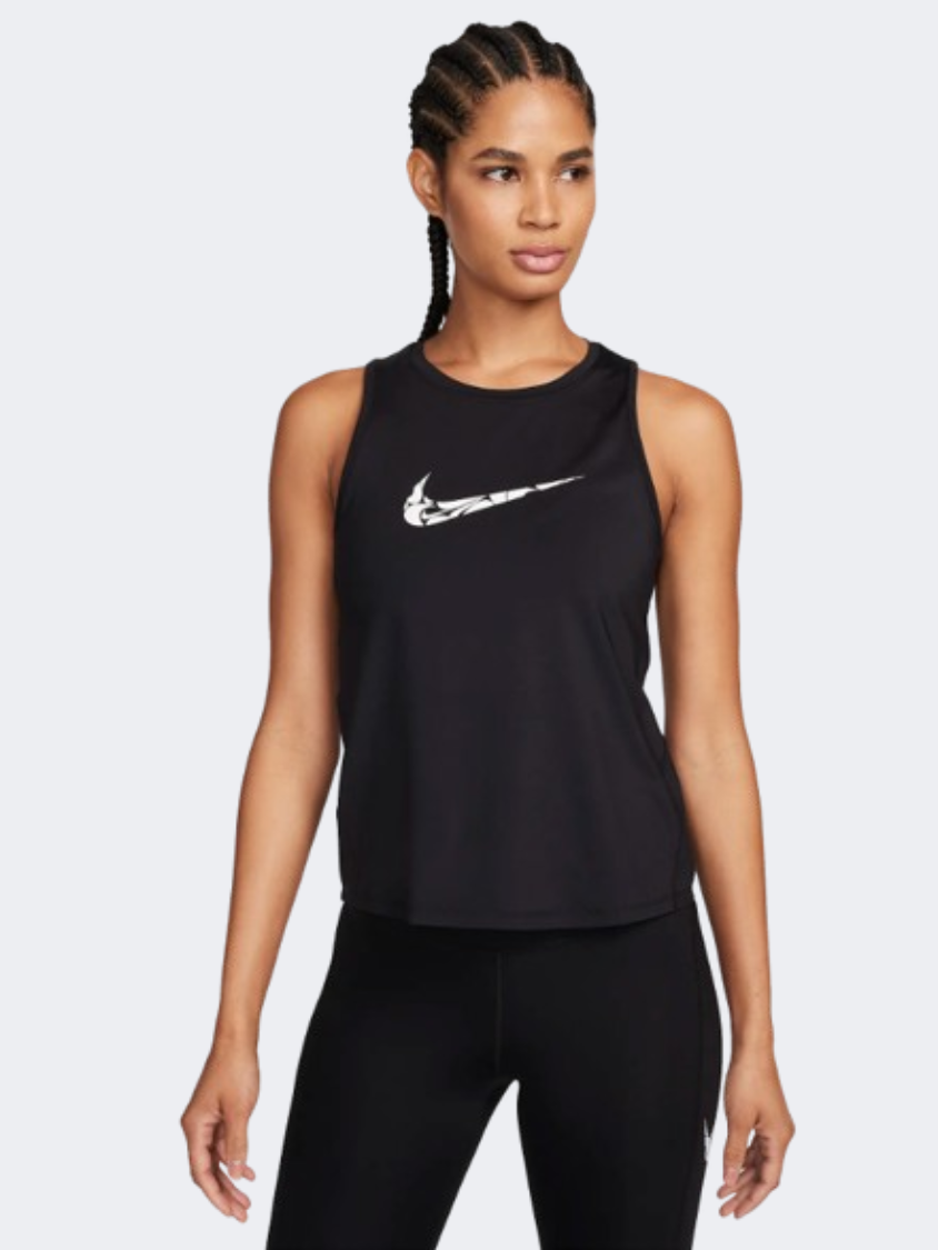 Nike One Swoosh Hbr Women Running Tank Black/White