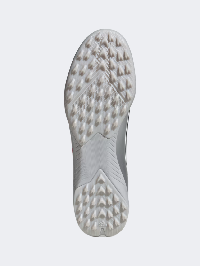 أحذية كرة القدم للرجال Adidas F50 Messi League Turf أبيض/أحمر/فضي