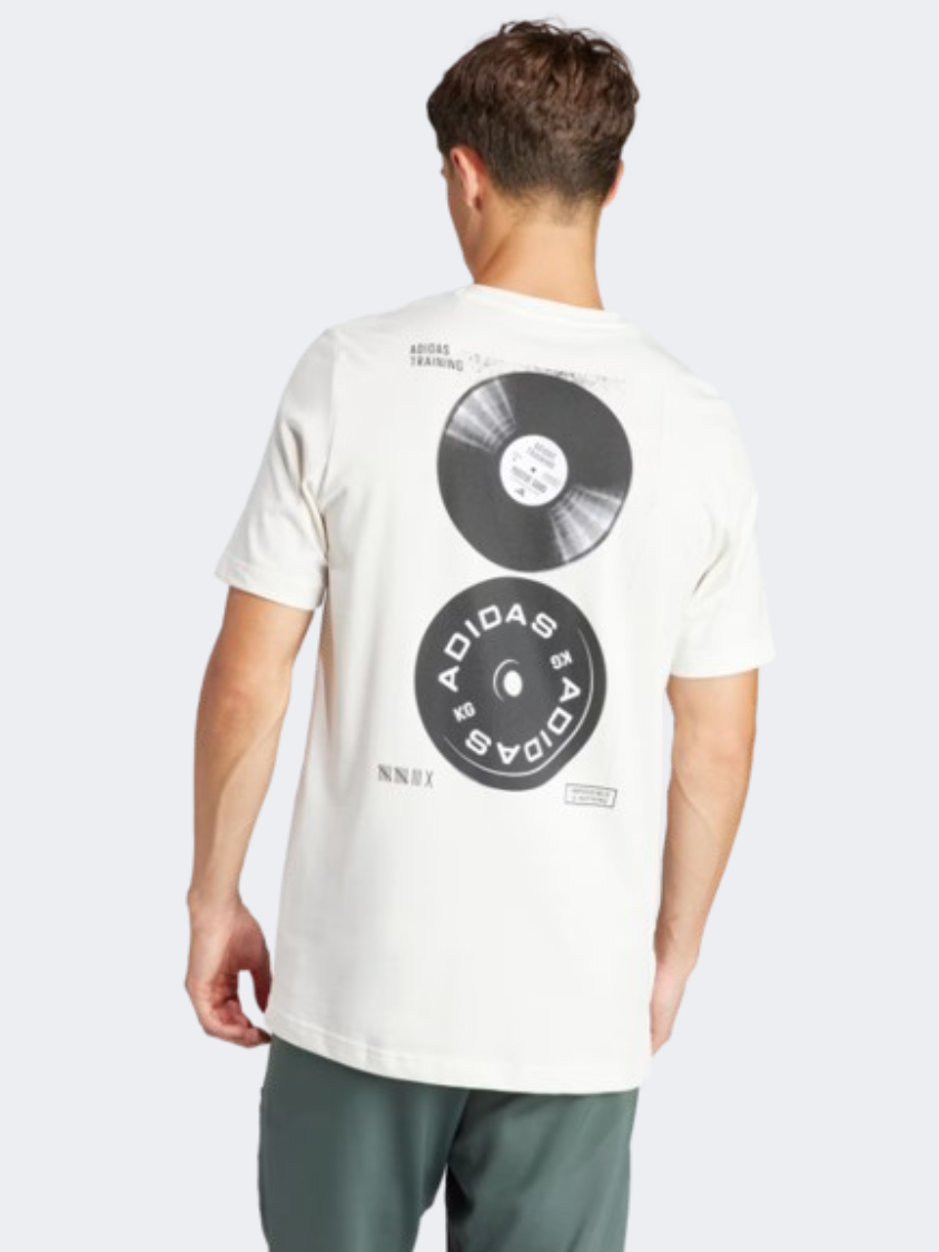 Adidas Strength Graphic Men Training T-Shirt Chalk White
