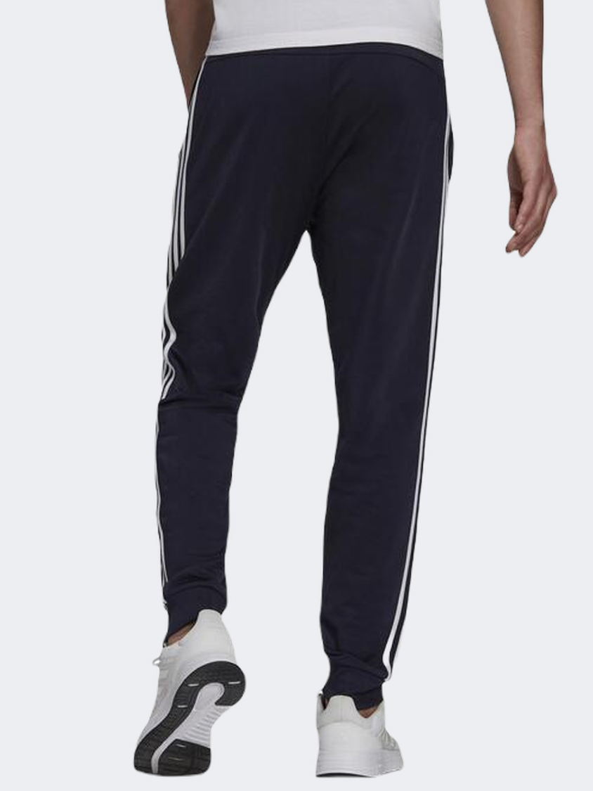 Adidas Essentials Warm Up Tapered 3 Stripes Men Sportswear Pant Legend Ink/White