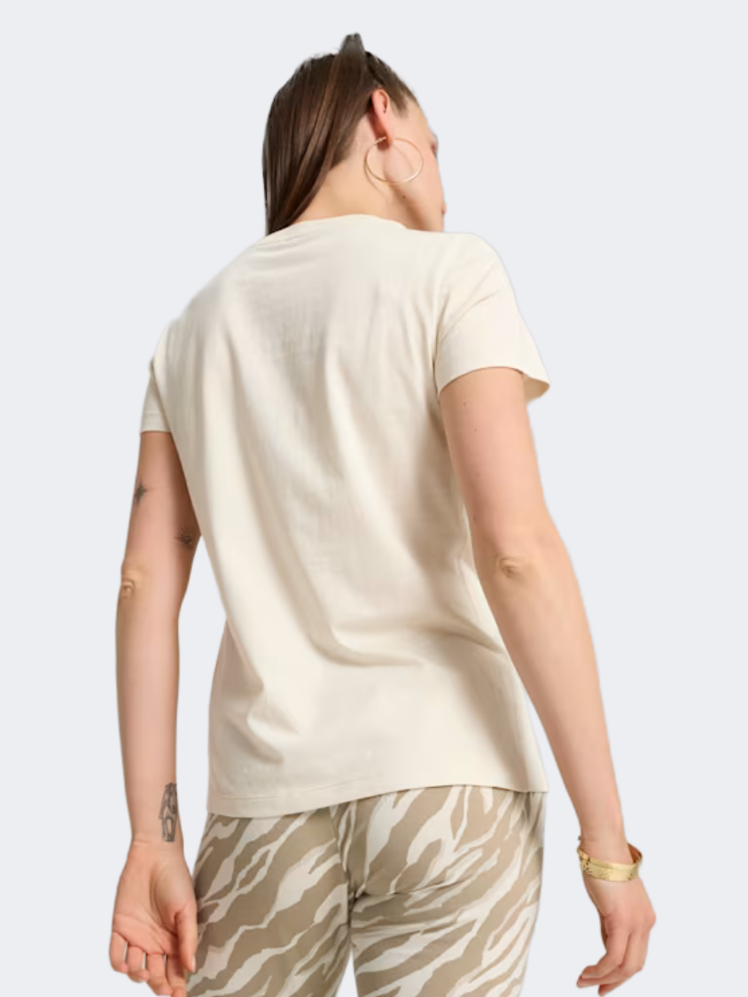 Puma Essentials Animal Women Lifestyle T-Shirt Yellow