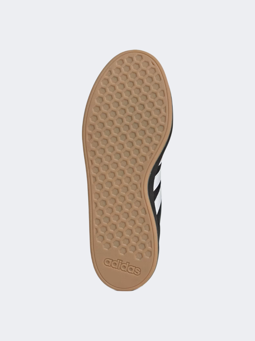 Adidas جراند كورت بيس 00 أحذية رياضية رجالية أسود/أبيض/غام