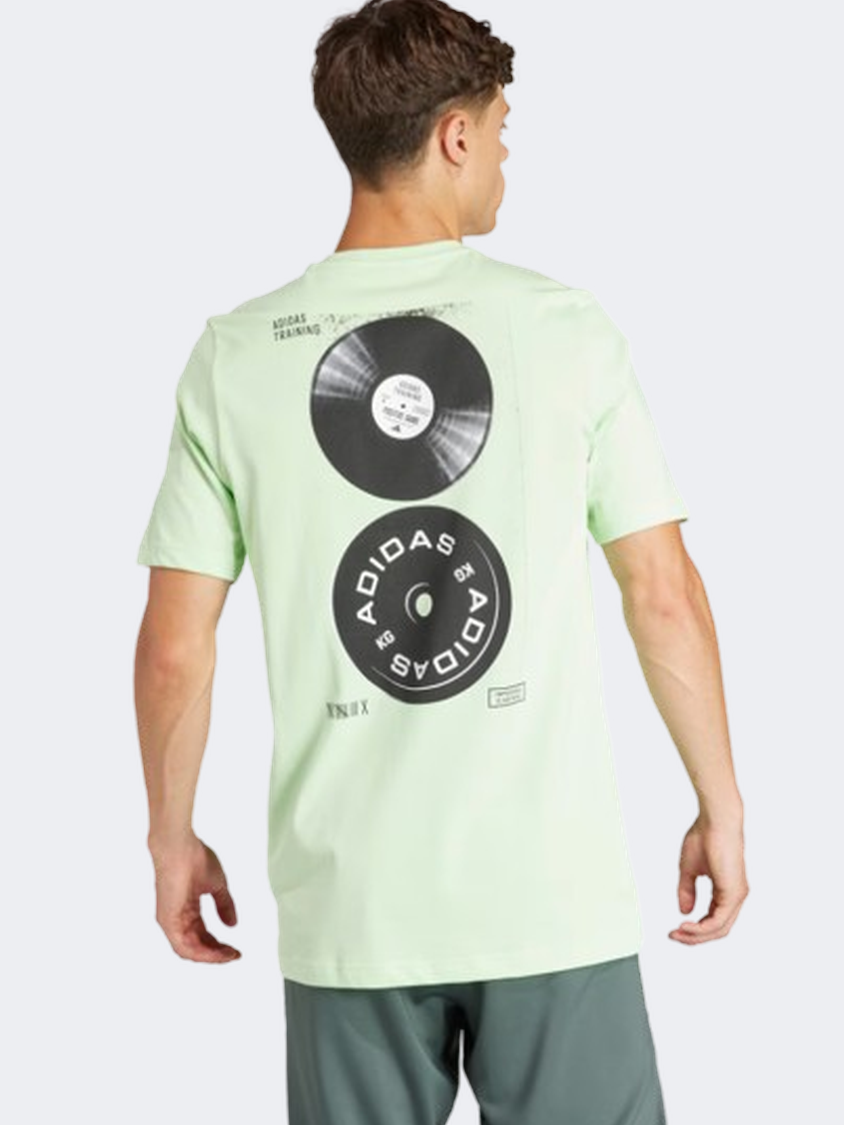 Adidas Strength Graphic Men Training T-Shirt Semi Green Spark