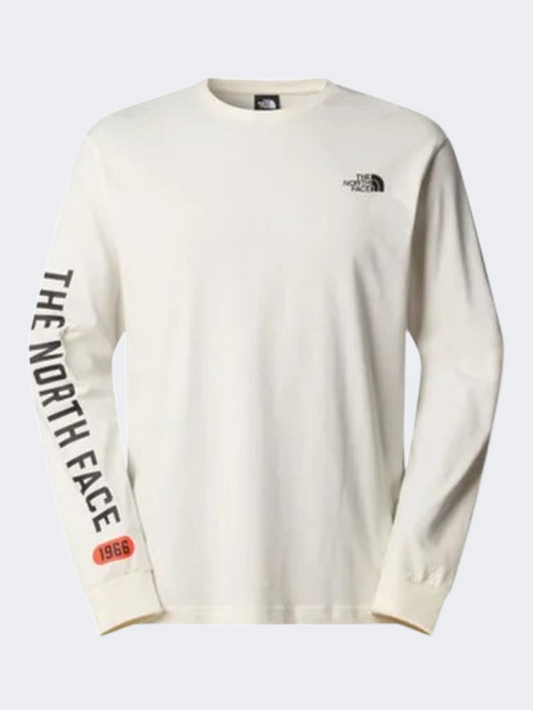 The North Face Varsity Graphic Men Lifestyle Long Sleeve White Dune