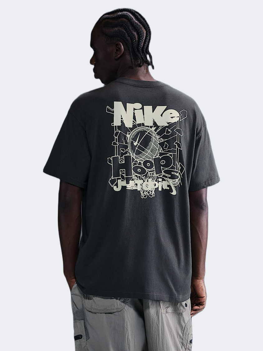 تي شيرت Lifestyle للرجال Nike Max90 أنثراسيت