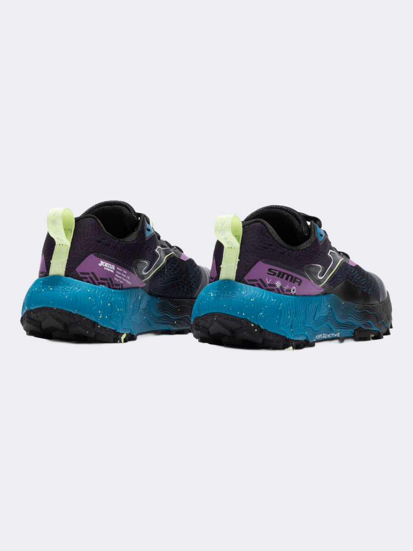 Joma Sima 2501 Women Trail Runn Shoes Black/Blue/Violet
