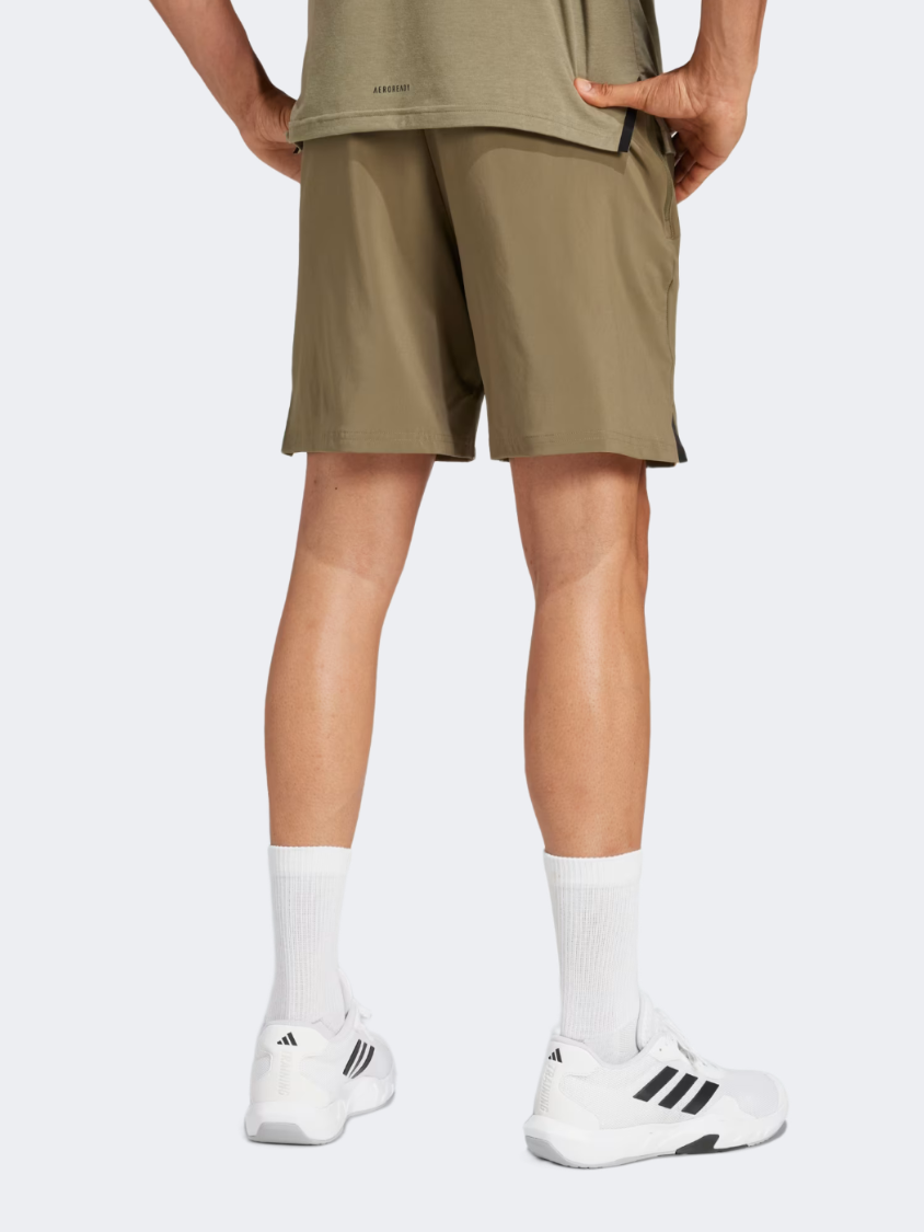 Adidas D4T Worlout Men Training Short Olive Strata