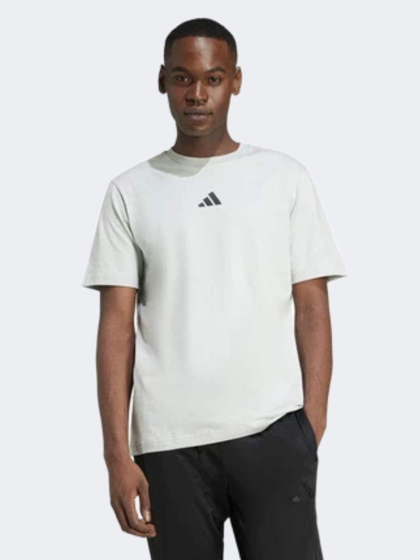 Adidas City Escape Space Graphic Men Sportswear T-Shirt Wonder Silver