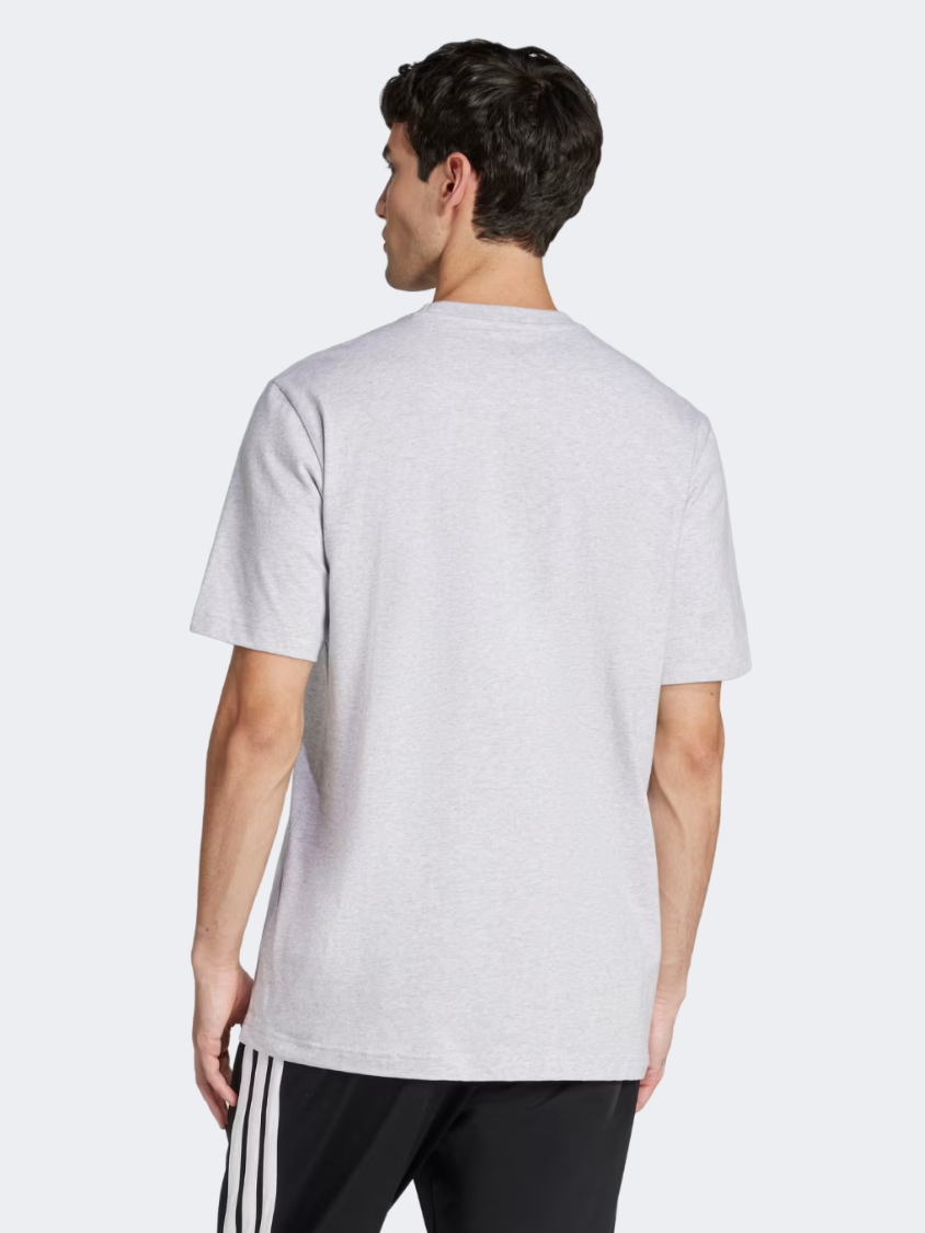 Adidas Lounge Still Life Lemons Graphic Men Sportswear T-Shirt Light Grey Heather
