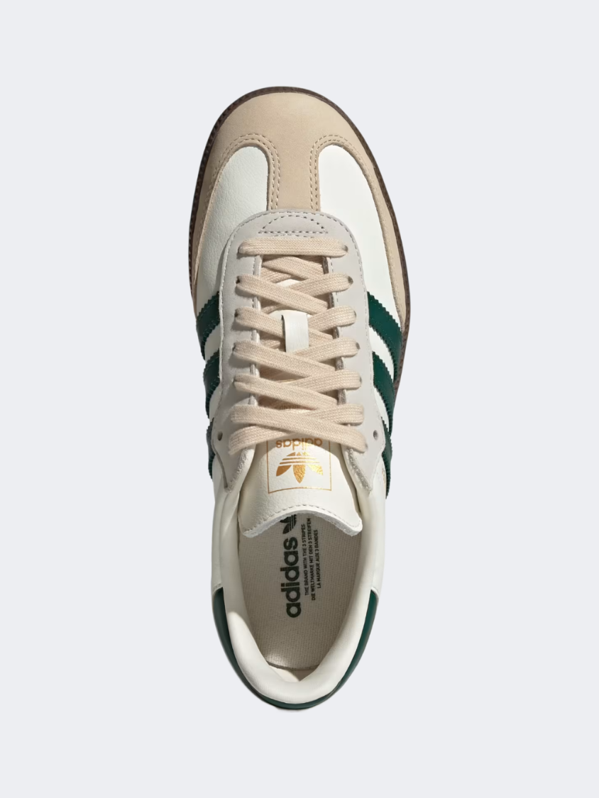 أحذية Adidas Samba Og نسائية Originals أبيض/أخضر/رملي