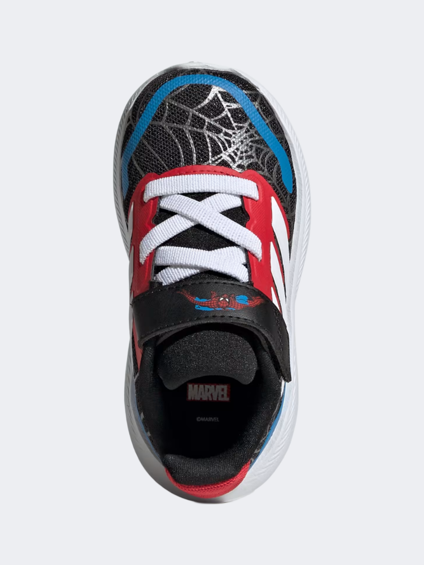 Adidas Marvel Spider-Man Runfalcon Infant-Boys Sportswear Shoes Black/White/Ruby