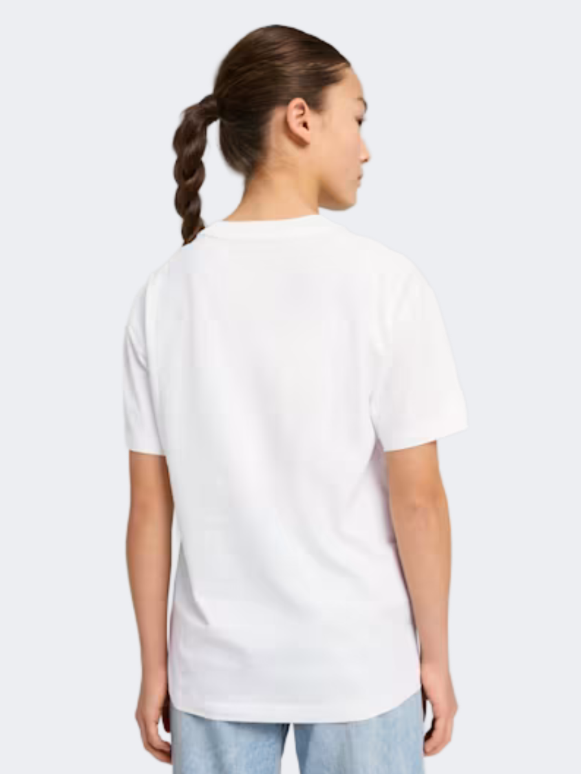 Puma Essentials Animal Logo Infill Girls Lifestyle T-Shirt White