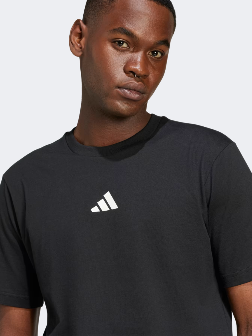 Adidas City Escape Space Graphic Men Sportswear T-Shirt Black