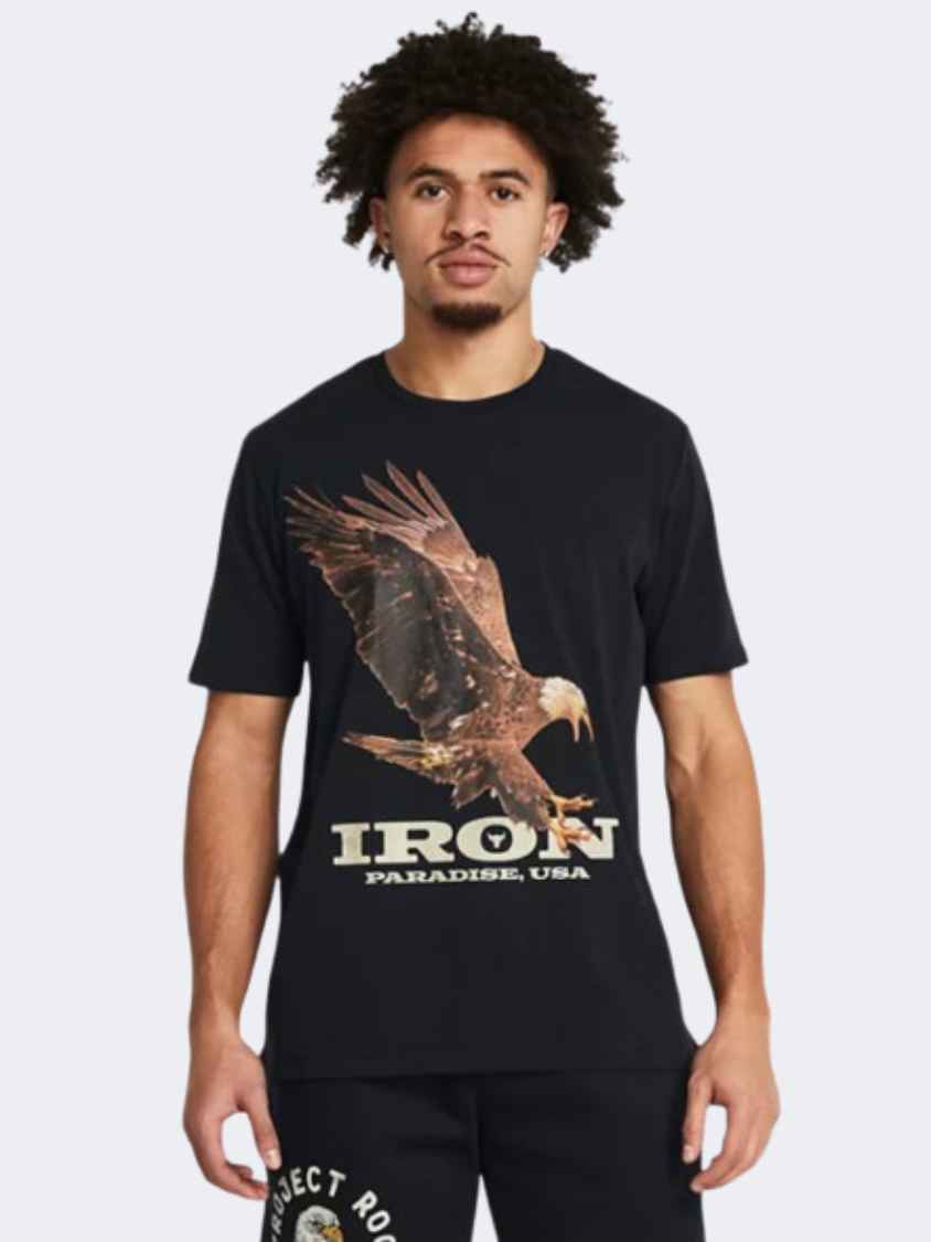 Under Armour Project Rock Eagle Graphic Men Training T-Shirt Black/Silt