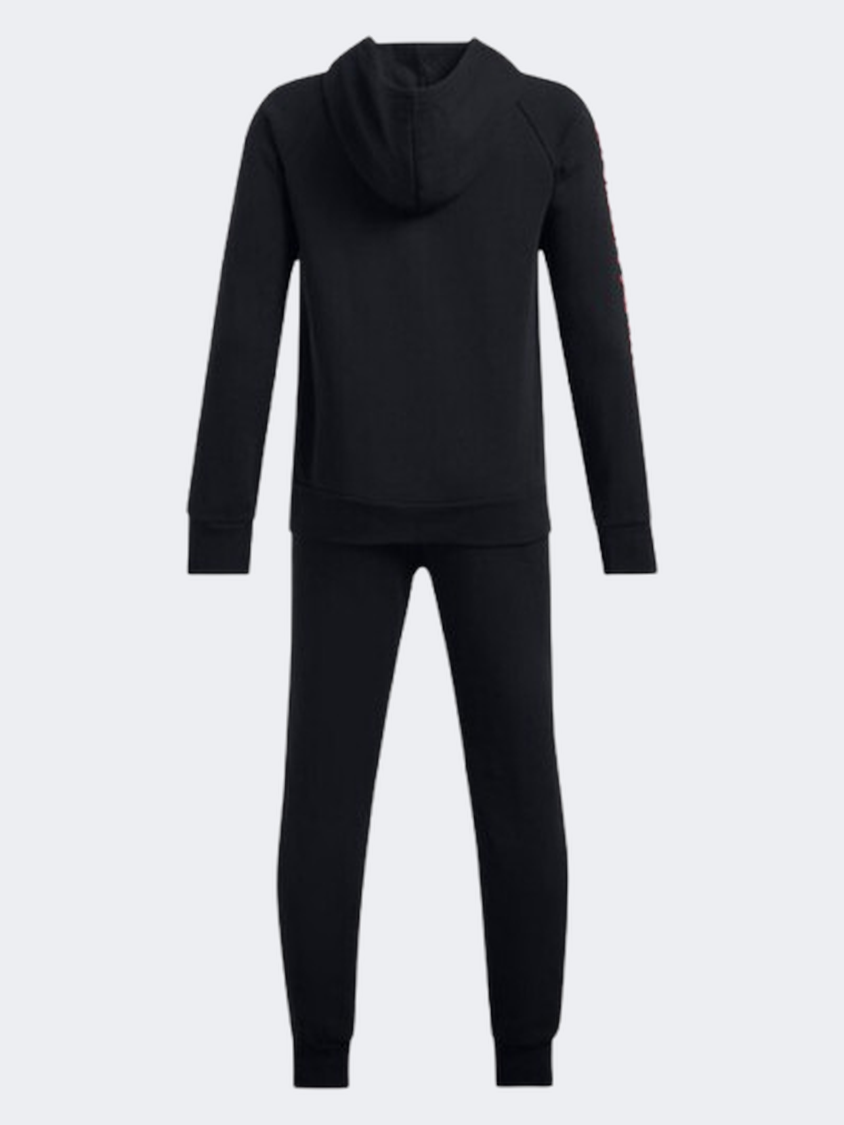 Under Armour Rival Fleece Boys Training Suit Black/Red