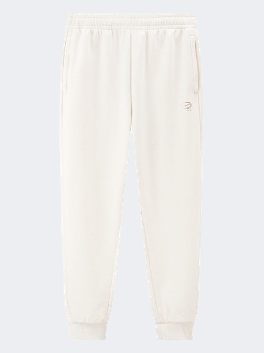 Erke Knitted Cropped Women Training Pant Glacier White