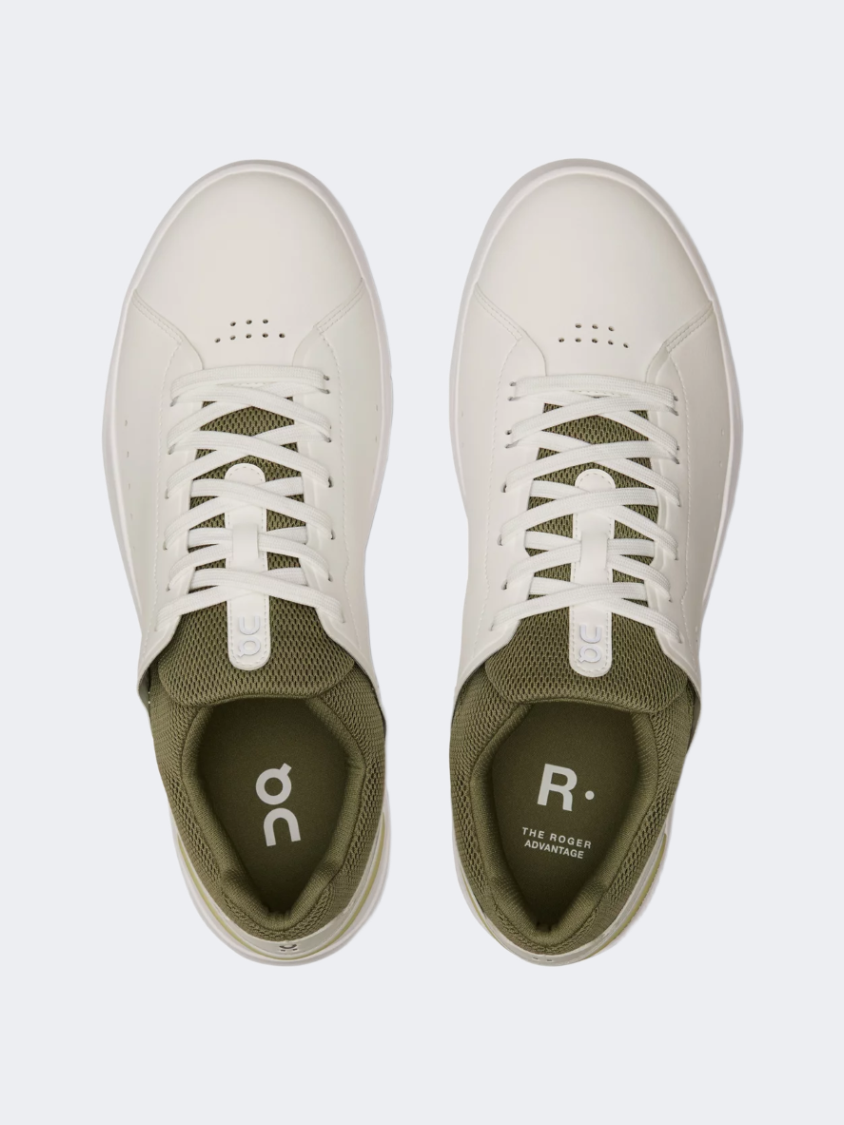 On The Roger Advantage 1 Men Lifestyle Shoes White/Olive